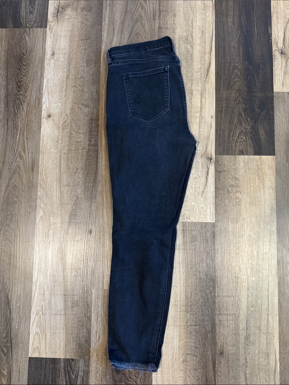 Banana Republic Skinny Blair Faded Black Stretch Cropped Jeans